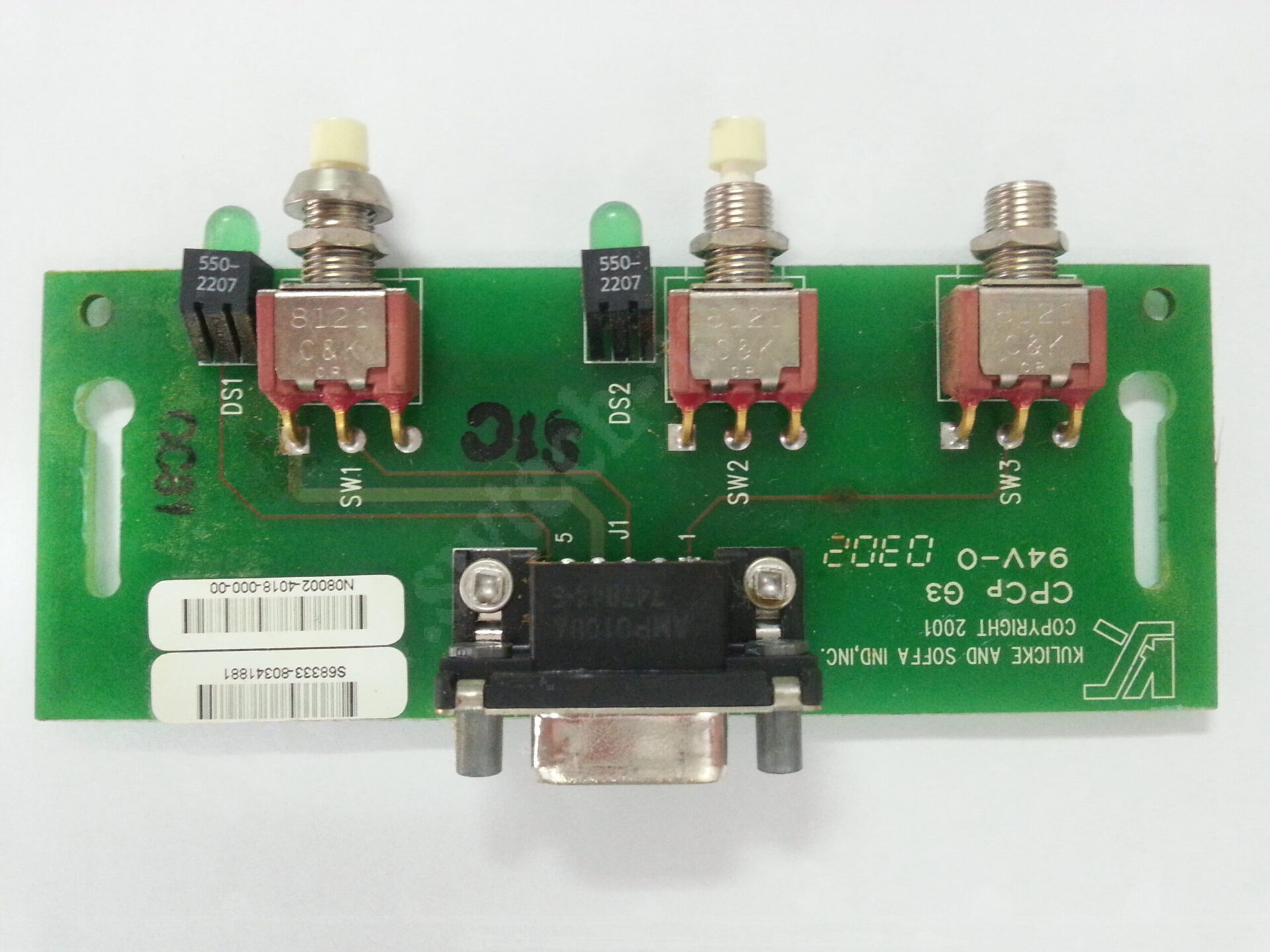 KNS Maxum / Ultra Wire Interface Board Assy 08002-4018-000-00