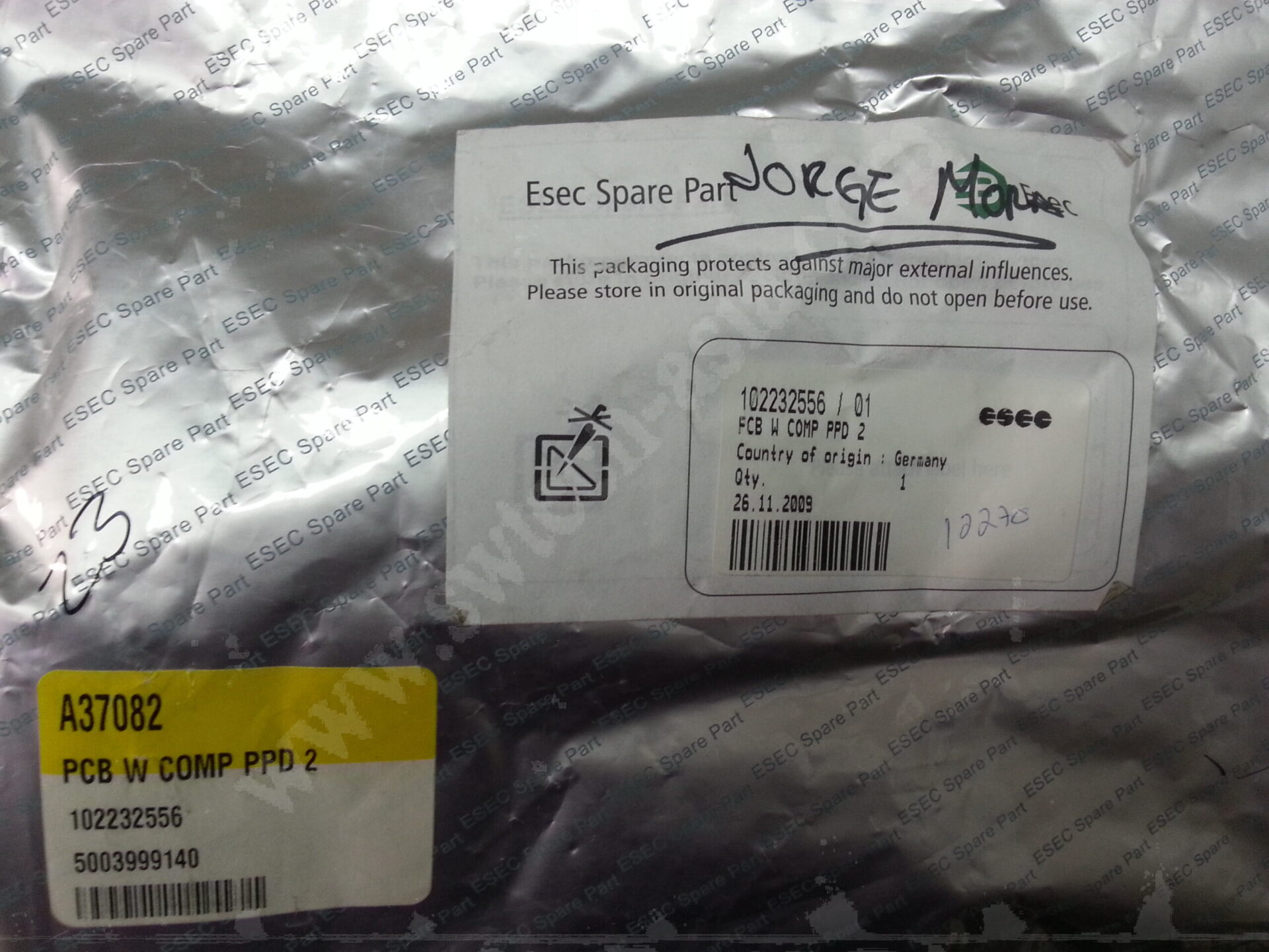 ESEC 2008HS PCB W COMP PPD 2 102232556 / 01