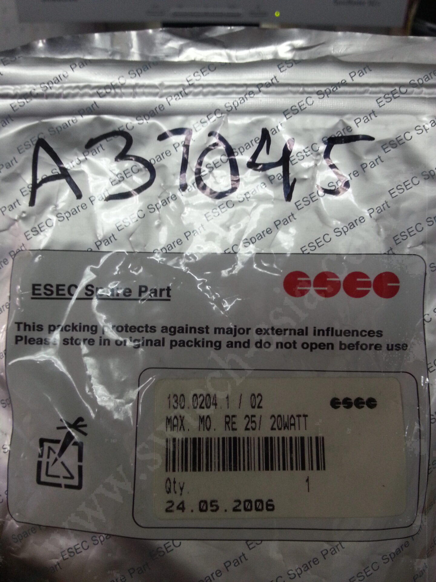 ESEC 2008HS MAX MO RE 25-20 W (PD Z AXIS MOTOR) 130.0204.1 / 02