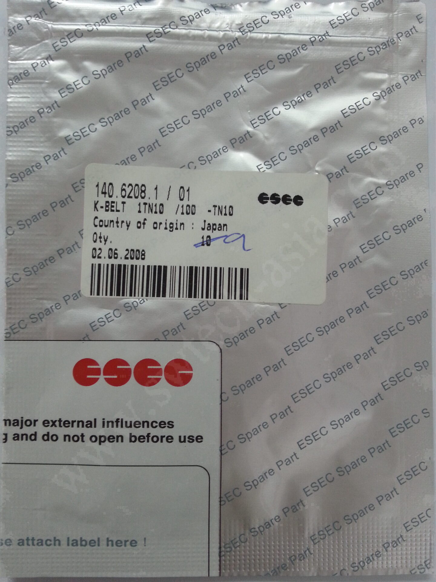 ESEC 2008HS TIMING BELT FOR BOND HEAD 140.6208.1 / 01
