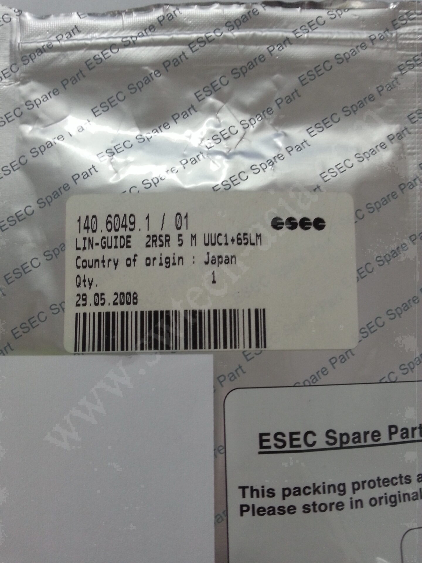 ESEC 2008HS LIN-GUIDE 2RSR 5 M UUC1+65LM 140.6049.1 / 01
