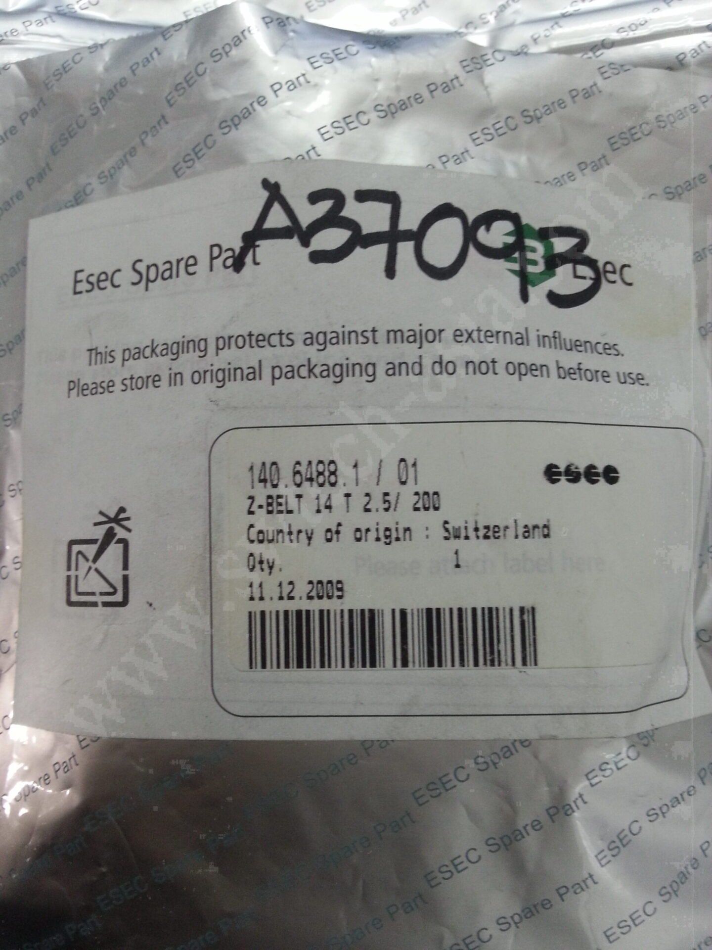 ESEC 2008HS Z-Belt 14 T 2.5 200 140.6488.1 / 01