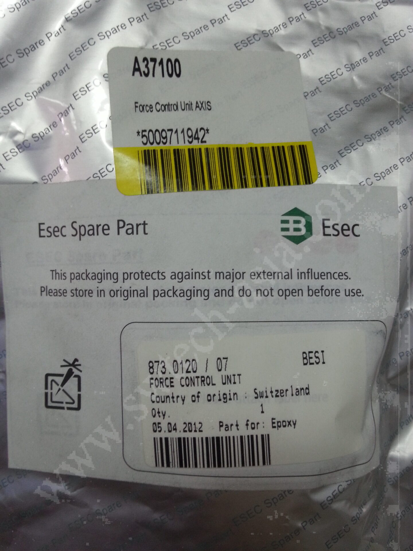 ESEC 2008HS Force Control Unit AXIS 873.0120 / 07
