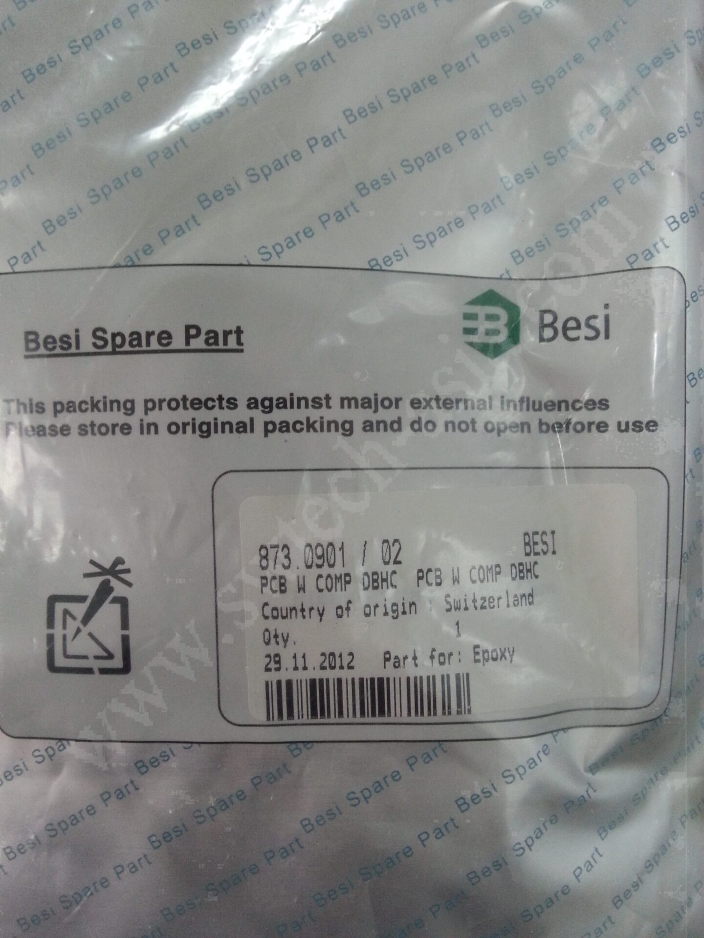 ESEC 2008HS PCB W COMP DBHC PCB W CO 873.0901 / 02