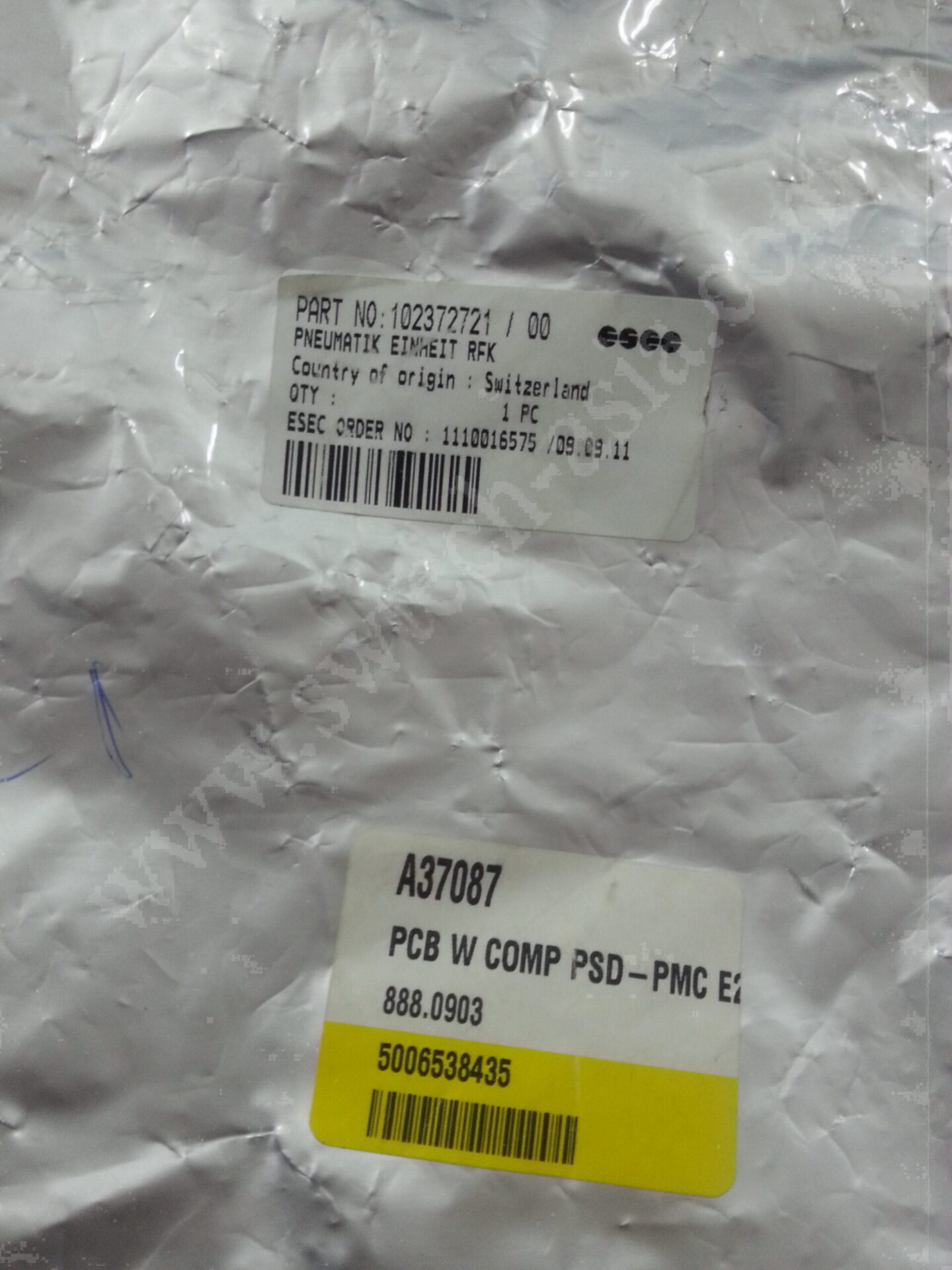 ESEC 2008HS PCB W COMP PSD-PMC E2 888.0903