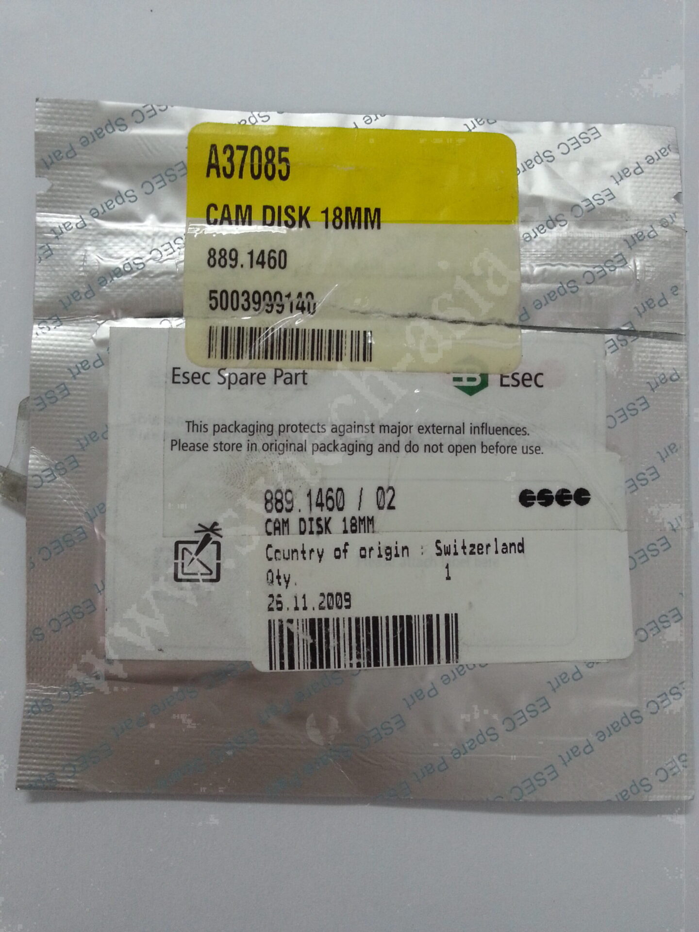 ESEC 2008HS CAM DISK 18MM 889.1460 / 02