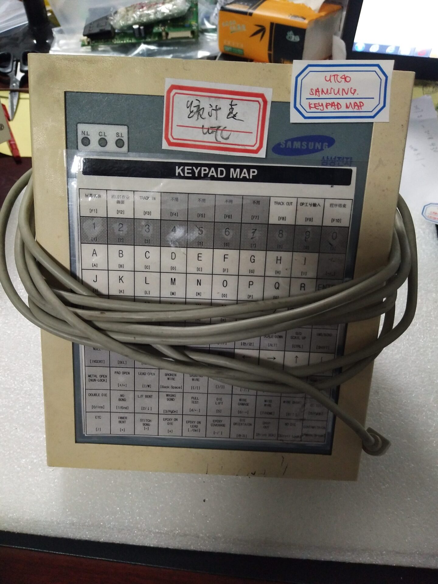 Shinkawa UTC 400 SAMSUNG KEYPAD MAP