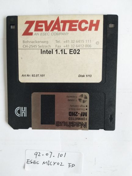 ESEC MICRO2 FLOPPY DISK 92.07.101