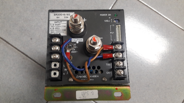 ADVANTEST T5335P NEMIC LAMDA (6V 33A) SR200-6/15G