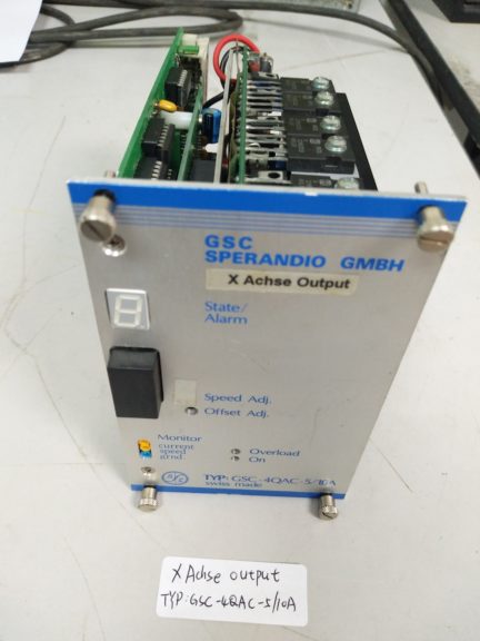 ESEC 2007 X Achse Output GSC-4QAC-5/10A