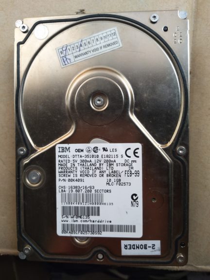 IBM DTTA-351010 E182115 S 10.1GB Harddisk 00K4091