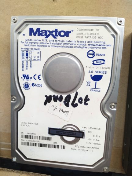 MAXTOR DIAMONDMAX 10 6L080L0 80GB Harddisk