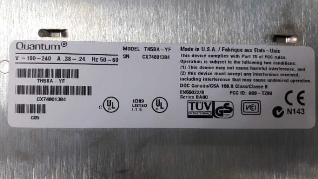 Quantum TH5BA-YF Tape Drive