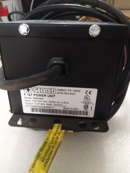 SIMCO F167 Power Supply Model 4000464
