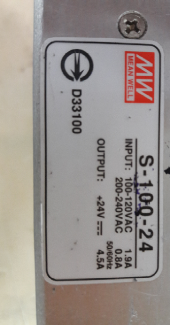 AAT TR36 MEAN WELL S-100-24 Power Supply