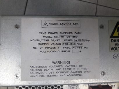 Nemic Lambda YM-96-859 Four Power Supply Pack