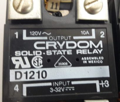 Crydom Solid State Relay D1210 & TD1210 Assembly