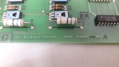 Electroglas 28V Solenoid Drivers Assy 114824-1 Rev.A