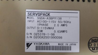 Yaskawa Servopack SGDA-A3BPY138