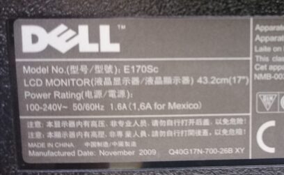 Dell Monitor E170Sc LCD Monitor