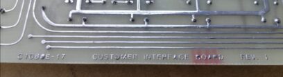 C1080E-17 Customer Interface Rev 1 Board