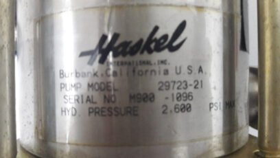 Haskel Model 29723-21 ( MOHLN101 ) Pressure Pump