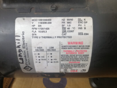 Franklin Electric Vacuum Pump 1091045400