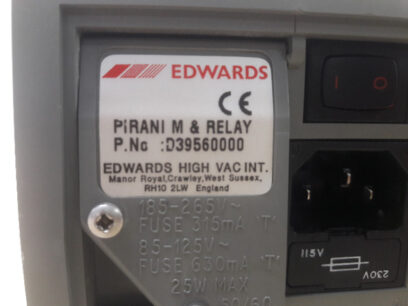 EDWARDS D39560000 AGD APG-M Pirani & Relay