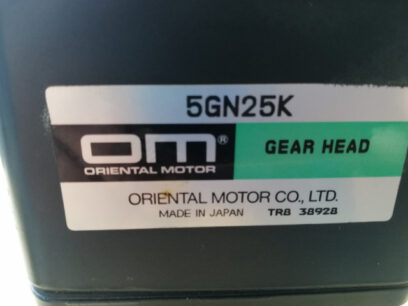 Oriental Motor Speed Control Motor MSM540-411 Gear Head 5GN25K