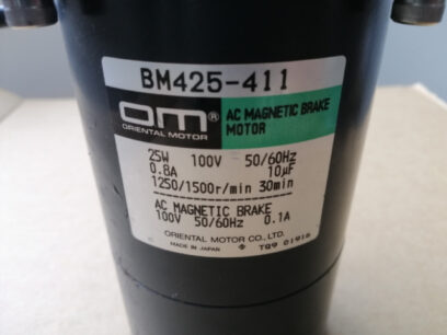 Oriental Motor AC Magnetic Motor BM425-411 Gear Head 4GN6K